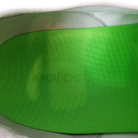 Oofos Men's OOmg Sport Low Shoes US 12 / EU 45 White Navy Recovery 09012023-14 - Picture 8 of 9